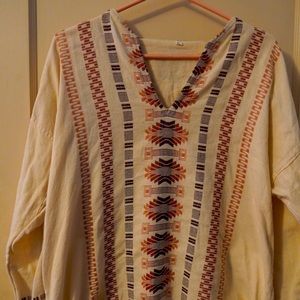 Talla custom indigenous design long sleeve